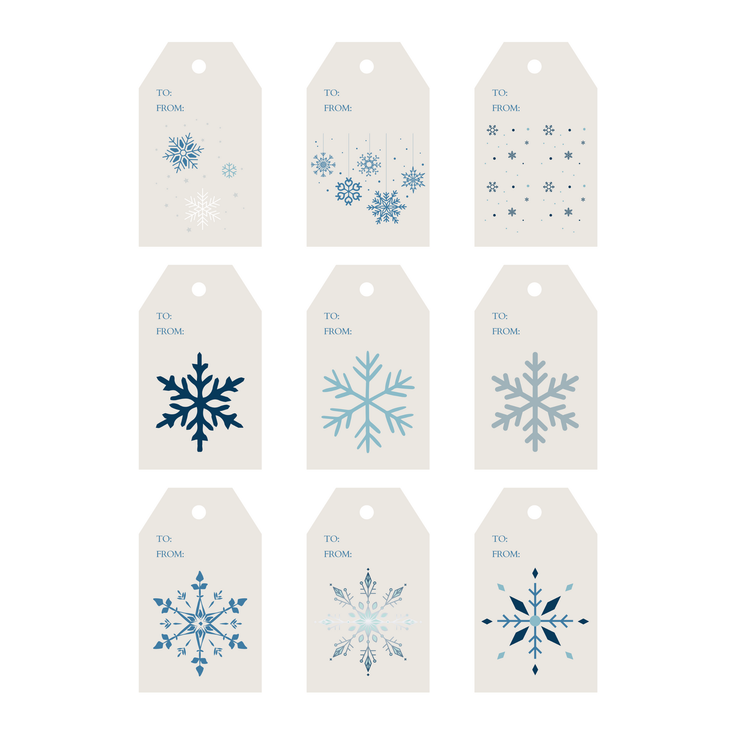 Snowflake Gift Tags