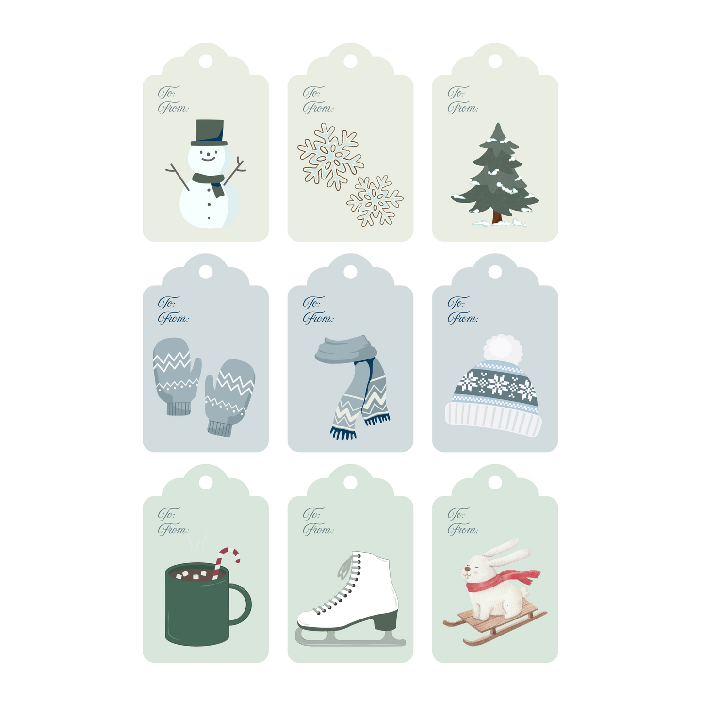 Winter Gift Tags