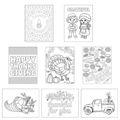 Thanksgiving Coloring Sheets