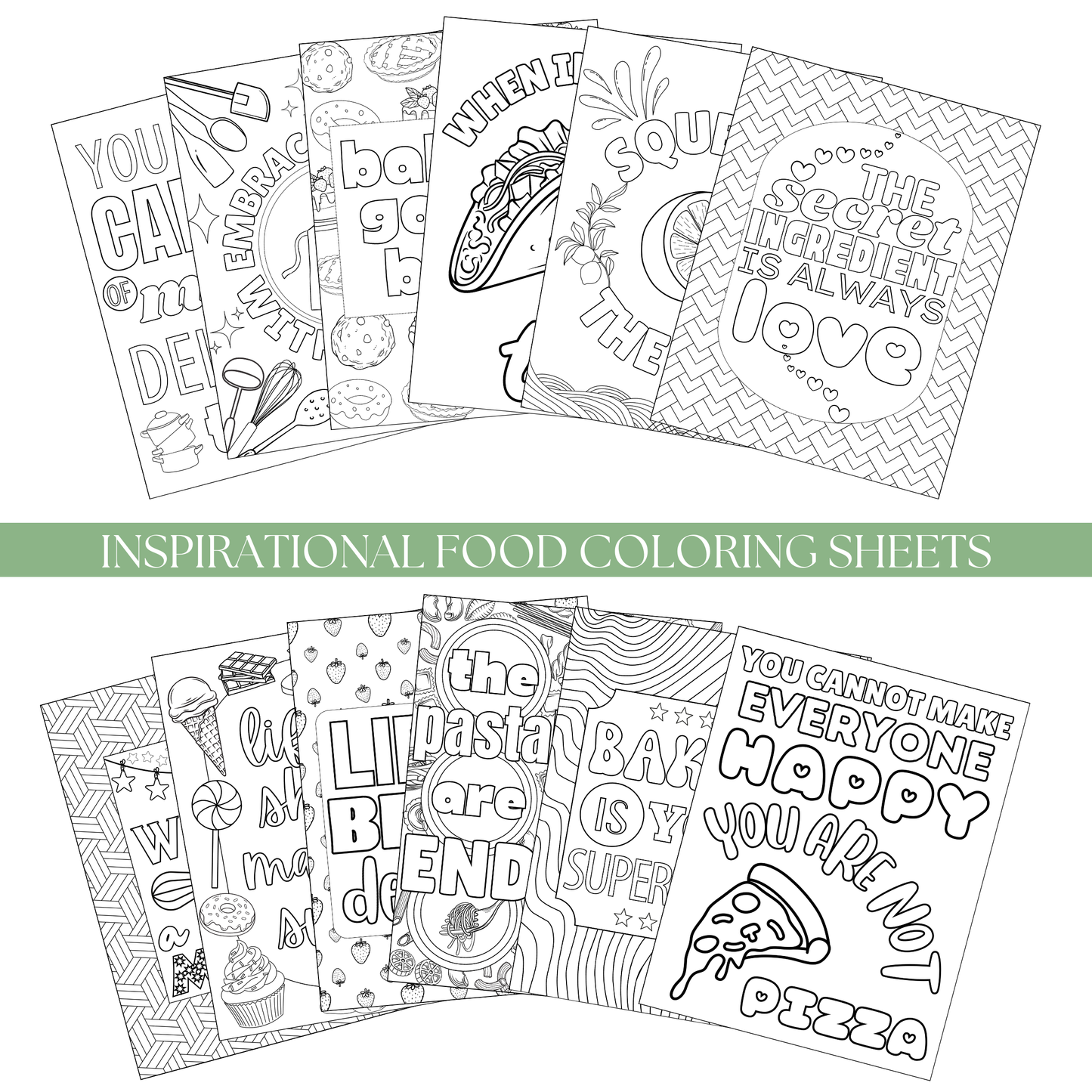 Inspirational Food Coloring Pages